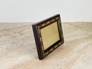 Rectangular Wooden <b>Photo</b> <b>Frame</b> <b>Black</b> Powder Coated Finish Inlaid Border Desktop Display for Party Decor - Product Image 6