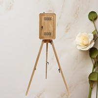 Machine Photobooth Vintage Rétro en Bois, Nouveau Design, pour Mariages, avec Imprimante et Appareil Photo, Fournitures de Fête, Vente en Gros