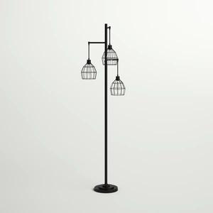 Lámpara de Pie con Acabado de Latón Premium y Elegante Pantalla para Decoración de Interiores de Lujo - Product Image 5