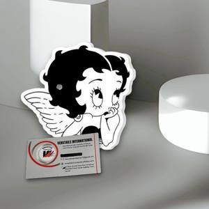 Paleta de Extensión de Pestañas Magnética Personalizada en Blanco y Negro con Diseño de Betty Boop, Nueva Paleta de Pestañas Acrílicas con Forma de Flor y Diamante, Herramientas de Belleza para Artistas - Product Image 5
