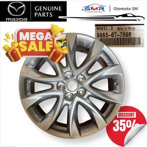 9965077090 วงล้อแม็กซ์รถยนต์อัลลอยด์ใหม่ ขนาด 19x7 1.2J ออฟเซ็ต 50 สีเงิน 10 ก้าน สำหรับเปลี่ยนใส่รถยนต์ CX-5 KE - Product Image 1