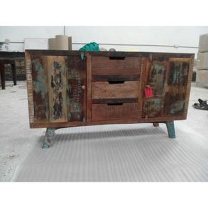 <b>Vintage</b> Reclaimed Solid Wood Farmhouse Style Side Board <b>Cabinet</b> for Kitchen Living Room Dining Rooms Hotels Home Furniture - Product Image 5