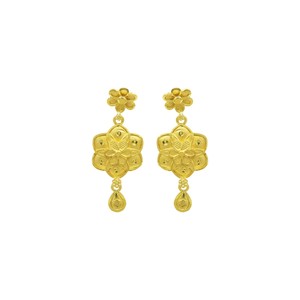 ชุดสร้อยคอแบบโชคเกอร์สไตล์ดูไบ ชุบทอง 14K 18K 24K ไมครอน ขายส่ง สร้อยคอแฟชั่น ดีไซน์ลายดอกไม้แบบดั้งเดิม ชุดเครื่องประดับเจ้าสาว - Product Image 6