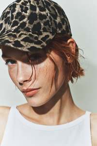 Leopard Print Baseball Cap 6-Panel Adjustable Unisex Cotton Casual <b>Hat</b> Spring <b>Summer</b> Style - Product Image 5