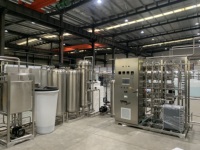 Système d'eau purifiée, usine d'eau RO, eau ultra pure, acier inoxydable 316L, double passage RO+EDI, 1,5T/H, GMP, entièrement automatique