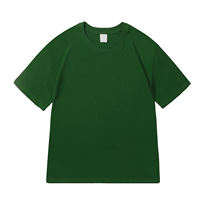 Toptan %100 Pamuk Erkek Tişörtü Lüks 300GSM Unisex Özel Logo Baskılı Yarım Balıkçı Yaka Düz Büyük Beden