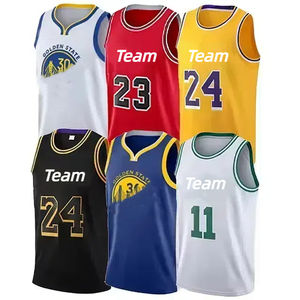 Conjunto de Camisetas de Baloncesto Personalizadas para Hombres Adultos, Transpirables, Antibacterianas, de Secado Rápido, sin Mangas, Tallas Grandes, para Entrenamiento en Equipo - Product Image 1