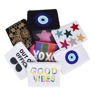 Monedero con cuentas hecho a mano, monedero de bolsillo, monedero con cuentas para adolescentes, monedero con cuentas coloridas, venta al por mayor, bolsa con cuentas personalizada - Product Image 3