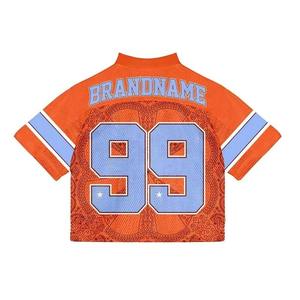 Camiseta de fútbol de malla corta para hombre, diseño moderno de verano, 100% algodón, corte holgado, estampada. - Product Image 4