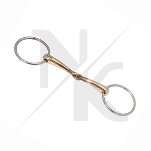 Bocado de Doble Articulación de Acero Inoxidable de Alto Estándar para Caballos, con Anillo Suelto, para Equitación y Entrenamiento - Product Image 6
