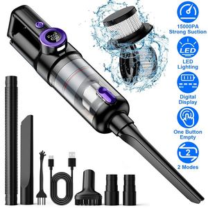 2-Mode 3-1 Handheld Vacuum Cleaner Cordless Car Vacuum with 15000PA Rechargeable <b>Duster</b> Digital Display 2 Washable Filters" - Product Image 1
