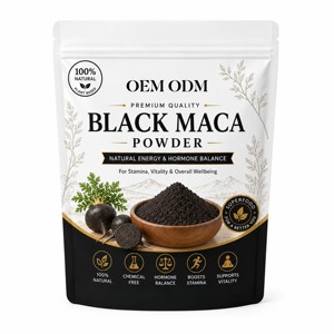 Polvo de raíz de maca negra premium de grado alimenticio, polvo de Lepidium meyenii para batidos y alimentos funcionales, polvo de maca puro y natural - Product Image 1