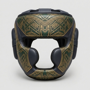 Protège-tête de boxe pour Muay Thai, Kickboxing, MMA, Karaté – Conception personnalisée, vente en gros, Trexo Sports, cuir PU écologique, OEM - Product Image 1