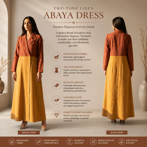 Stylish Contrast Abaya Dress for Women Elegant Islamic Dubai <b>Kaftan</b> <b>Long</b> Sleeve | Modest Maxi Wear 2026 Boutique Fashion Apparel - Product Image 3