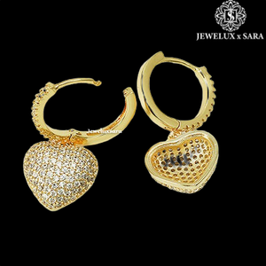 High on Demand Modern Moissanite Diamond Hoop Earrings for Women Lightweight Fashion Jewelry for Daily and Party Wear Use - Product Image 2