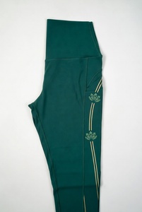 Wholesale Solid Yoga <b>Leggings</b> High Waist Elastic Waist Four-Way Stretch Breathable Quick Dry Seamless <b>Ankle</b>-<b>Length</b> Women's - Product Image 2