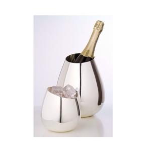 Cubo de hielo metálico de doble pared de lujo con asa resistente para vino, champán, cerveza, almacenamiento de hielo, ideal para el hogar, bar o fiestas. - Product Image 3