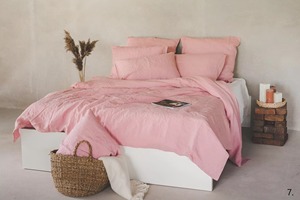 Parure de lit en lin personnalisée en gros pour hôtels et maisons – Commandes en vrac – Tailles Twin, Full, Queen, King - Product Image 6