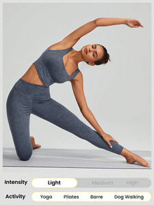 Ensemble de soutien-gorge de sport extensible Fitness pour femmes taille haute soutien-gorge de sport Yoga Gym pour femmes soutien-gorge de sport sans couture à soutien élevé - Product Image 5