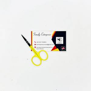 Tijeras de Belleza para Uñas de Marca Privada, Mango con Recubrimiento en Polvo, Acero Inoxidable, Hoja Recta Afilada para Cejas, Pestañas y Manicura - Product Image 3