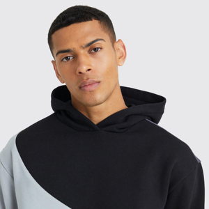 Sudadera con Capucha Oversize de Algodón 100% con Forro Polar para Hombre, Diseño Novedoso de Invierno, Bordado y Estampado Digital, Estilo Urbano Personalizado, Teñido Liso - Product Image 4