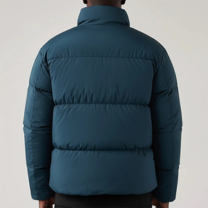 Custom Logo Men's Stand Collar Puffer Jacket Lightweight Winter <b>Bubble</b> <b>Coat</b> Warm Windproof Casual Outdoor Outerwear - Product Image 5