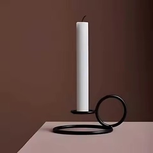 Support à bougies en métal de luxe, élégant porte-bougie décoratif, centre de table pour la maison, article de décoration de fête - Product Image 5