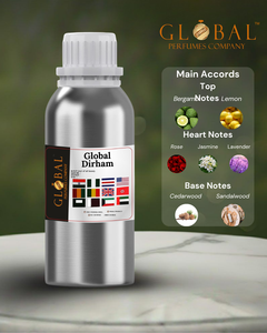 GLOBAL PERFUMES COMPANY Huile Essentielle de Parfum DIRHAM Concentré de Parfum Laitier Frais Longue Durée Soin Personnel Parfum Personnalisé - Product Image 1