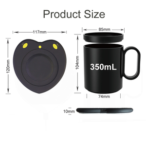 2024 nuevo calentador de taza de café termostático inteligente <span class=keywords><strong>con</strong></span> calefacción cargador inalámbrico <span class=keywords><strong>Compatible</strong></span> <span class=keywords><strong>con</strong></span> iPhone <span class=keywords><strong>Android</strong></span> <span class=keywords><strong>AirPods</strong></span> <span class=keywords><strong>con</strong></span> tazas elegantes - Product Image 3