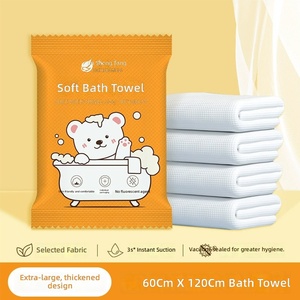 Serviette de Bain Jetable Épaissie Portable pour Voyage, Hommes et Femmes, Voyage d'Affaires, Emballage Individuel, Serviette Hygiénique pour le Visage - Product Image 5
