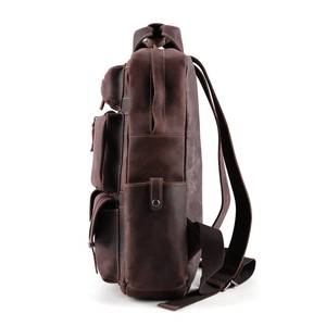 Mochila de Viaje de Cuero Genuino de Primera Calidad, Estilo Vintage, Impermeable, Antirrobo, para Portátil, LBP-0400 - Product Image 2