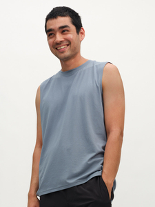 Camiseta sin Mangas para Hombre, Diseño Nuevo, Tejido Transpirable de Poliéster/Algodón, MOQ Bajo, Venta en Línea, Última Llegada, Ropa Deportiva de Alta Calidad - Product Image 3