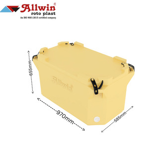 220L Insulated LLDPE Cooler <b>Box</b> <b>Waterproof</b> Plastic Ice Chest Large Capacity for Fishing Picnic Food <b>Storage</b> - Product Image 3