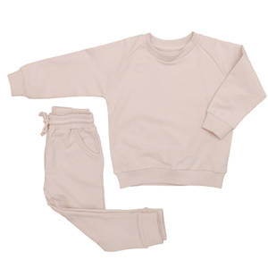 Conjunto de Sudadera y Pantalones de Felpa Francesa de Algodón Orgánico OEM para Bebés, Ropa Infantil Sostenible - Product Image 3