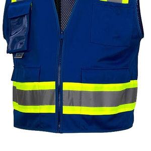 Veste réfléchissante à logo personnalisé, veste de sécurité jaune de haute qualité pour l'été, veste réfléchissante avec logo personnalisé - Product Image 4
