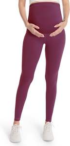 Leggings de maternité grande taille pour femmes, taille haute, extensibles, pour fitness et gym, vêtements de sport, fabricant de leggings de yoga personnalisés, fournisseur à faible MOQ - Product Image 3
