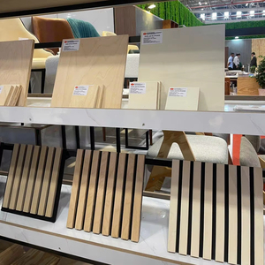 Custom Size MDF Modular Soundproof Acoustic Ceiling Boards Wall Panels Waterproof Solid Wood Rubber/Pine Core for Modern Hotel - Product Image 1