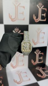 Reloj de Pulsera de Lujo Moderno para Hombre, de Acero Inoxidable, con Movimiento de Cuarzo Miyota, Escala Romana, Cristal con Incrustaciones de Diamantes - Product Image 3