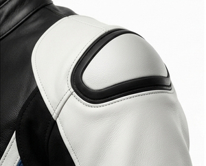 Vêtements de moto de bonne qualité, coupe régulière, fermeture éclair, vêtements de pilote, style Moto GP, veste en cuir pour homme, fabriquée au Pakistan - Product Image 5