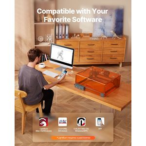 Macchina per Incisione e Taglio Laser 10W con Area di Lavoro 11,8 x 11,8 cm, Incisore Laser Resistente - Product Image 6