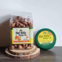 Nueces de Anacardo Orgánicas Vietnam Dong Phu, Tostadas, Sin Cáscara, con Tapa Verde, en Frasco Cuadrado de Calidad Premium, Sabor a Mantequilla y Sal, W180, 500g