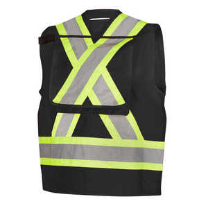 Safety Vest with Knitted Fabric Custom Logo High Quality Wholesale High Visibility <b>Reflective</b> Adjustable Unisex OEM Service - Product Image 2
