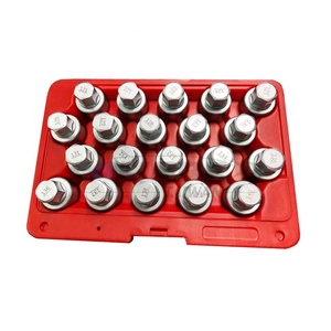 Đài Loan Calibre 20PC Chống Trộm Vít Bánh Xe Khóa Lug Nut Loại Bỏ Ổ Cắm Chìa Khóa Thiết Lập Cho GM Vauxhall Từ #121 #140 Tự Động Sửa Chữa Công Cụ - Product Image 1