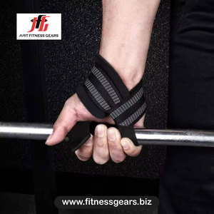 Support de poignet réglable avec fermeture auto-agrippante antidérapant pour musculation et entraînement de force unisexe rouge bleu - Product Image 3