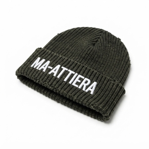 Gorro de Punto Acanalado Verde Oliva Personalizado, Gorro de Invierno Cálido con Puño y Logotipo Bordado - Product Image 3