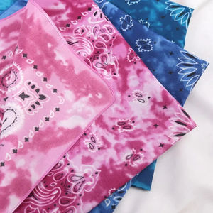 Écharpe carrée unisexe style hip-hop – Bandana sans couture à motif Paisley Tie Dye |   Bandeau multi-usages pour le cyclisme et les activités de plein air - Product Image 4