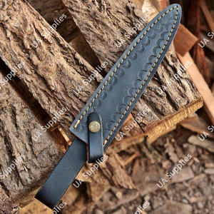Funda de Cuero para Cuchillo Hecha a Mano de Alta Calidad, con Presilla para Cinturón de Cuero Vacuno Genuino, para Caza, Camping, Supervivencia, EDC, Venta al Por Mayor - Product Image 5