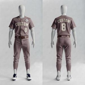 Uniforme de Béisbol con Logotipo Blanco en la Parte Delantera para Hombre, con Impresión Sublimada y Material 100% Poliéster de Alta Calidad, Manga Corta, RIVIAN ATLANTIC - Product Image 2