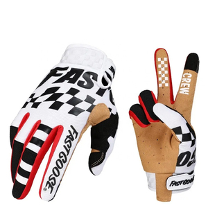 Guantes de Motocross Mx Racing, Guantes de Ciclismo de Verano con Dedos Completos, Antideslizantes, Acolchados con Gel, Absorbentes de Impactos, de Poliéster Térmico - Product Image 2