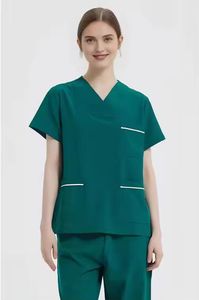 Uniformes de Enfermera de Manga Corta con Pantalones Jogger, Traje de Médico para Hospital - Product Image 5
